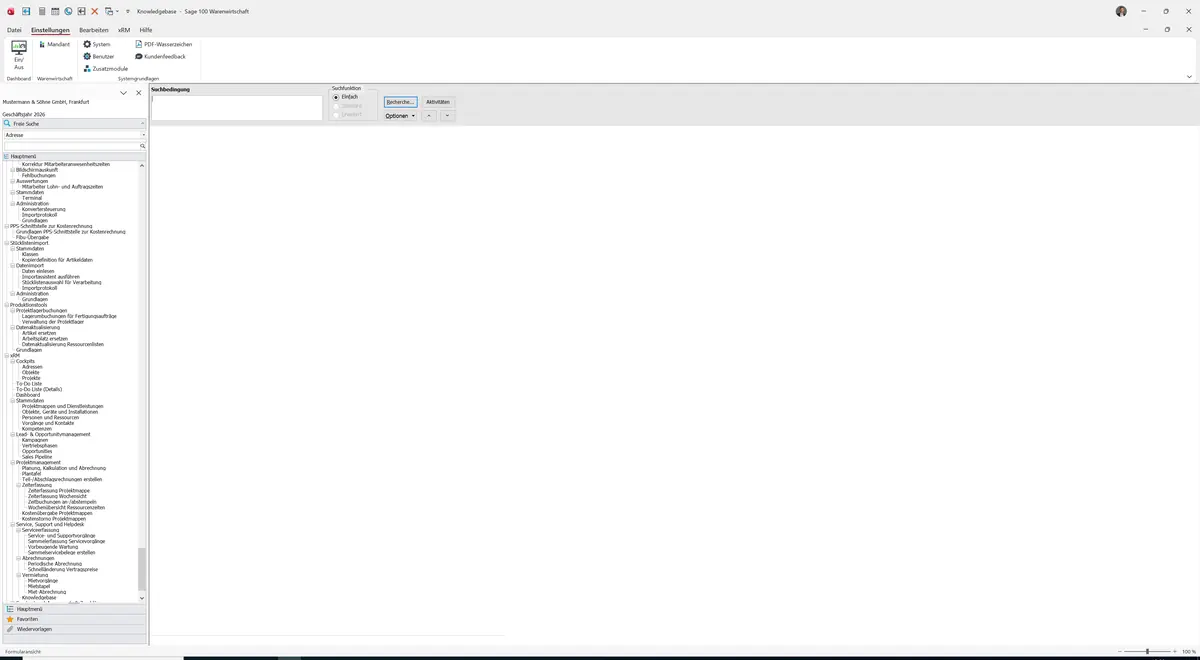 Sage 100 9.0.5.11 Knowledgebase: Maske Knowledgebase